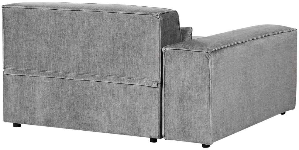 Beliani 4 vietų modulinė kampinė sofa HELLNAR dešininė, pilka