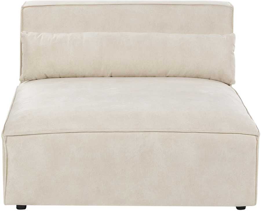 Beliani Modulinė kampinė sofa 4 asmenims HELLNAR, veliūras, šviesiai smėlio spalvos, kairinė