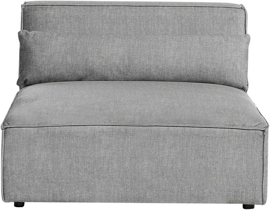 Beliani 4 vietų modulinė kampinė sofa HELLNAR dešininė, pilka