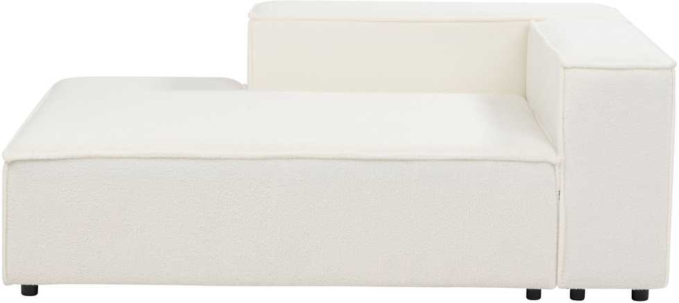 Beliani Modulinė 4 vietų kampinė sofa ARDAL Boucle, laužyta balta, dešinės pusės
