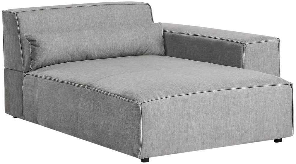 Beliani Modulinė 4 vietų kampinė sofa HELLNAR kairinė, pilka