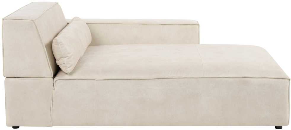 Beliani Modulinė kampinė sofa 4 asmenims HELLNAR, veliūras, šviesiai smėlio spalvos, kairinė