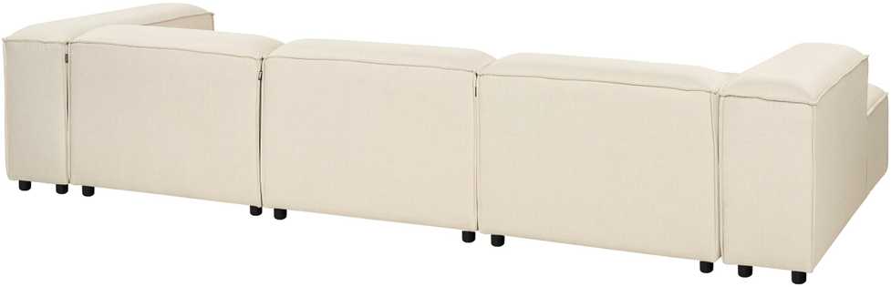 Beliani Modulinė kampinė sofa 4 asmenims ARDAL, smėlio spalvos, dešininė