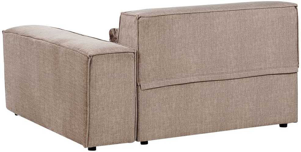 Beliani Trivietė modulinė kampinė sofa HELLNAR, šviesiai ruda, kairinė