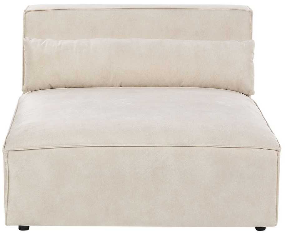 Beliani Modulinė kampinė sofa 4 asmenims HELLNAR, veliūras, šviesiai smėlio spalvos, kairinė