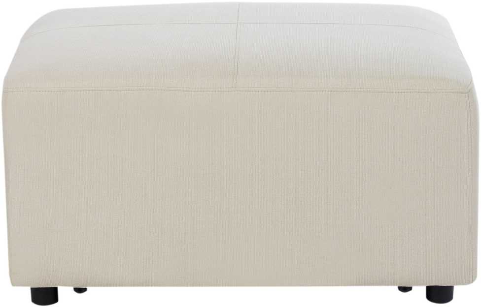 Beliani Kampinė sofa KOHLO 4 asmenims, šviesiai smėlio spalvos, su otomana, kairinė