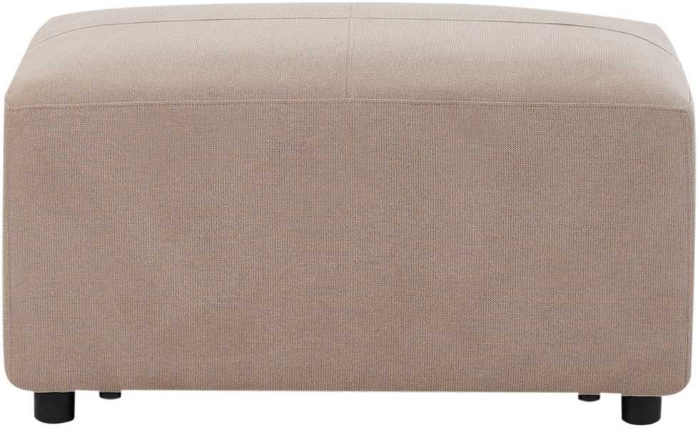 Beliani 4 vietų kampinė sofa KOHLO smėlio ir pilkos spalvos su pufas dešininė