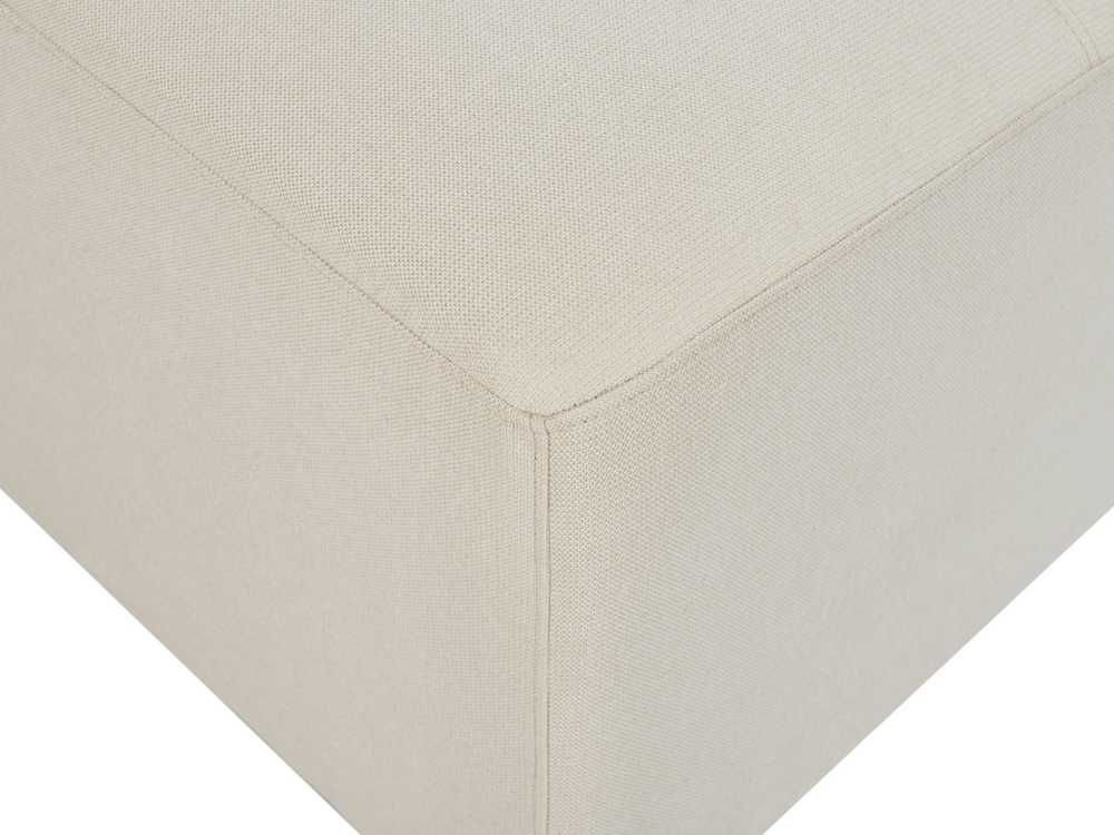 Beliani 4 vietų kampinė sofa KOHLO šviesiai smėlio spalvos su pufu dešininė