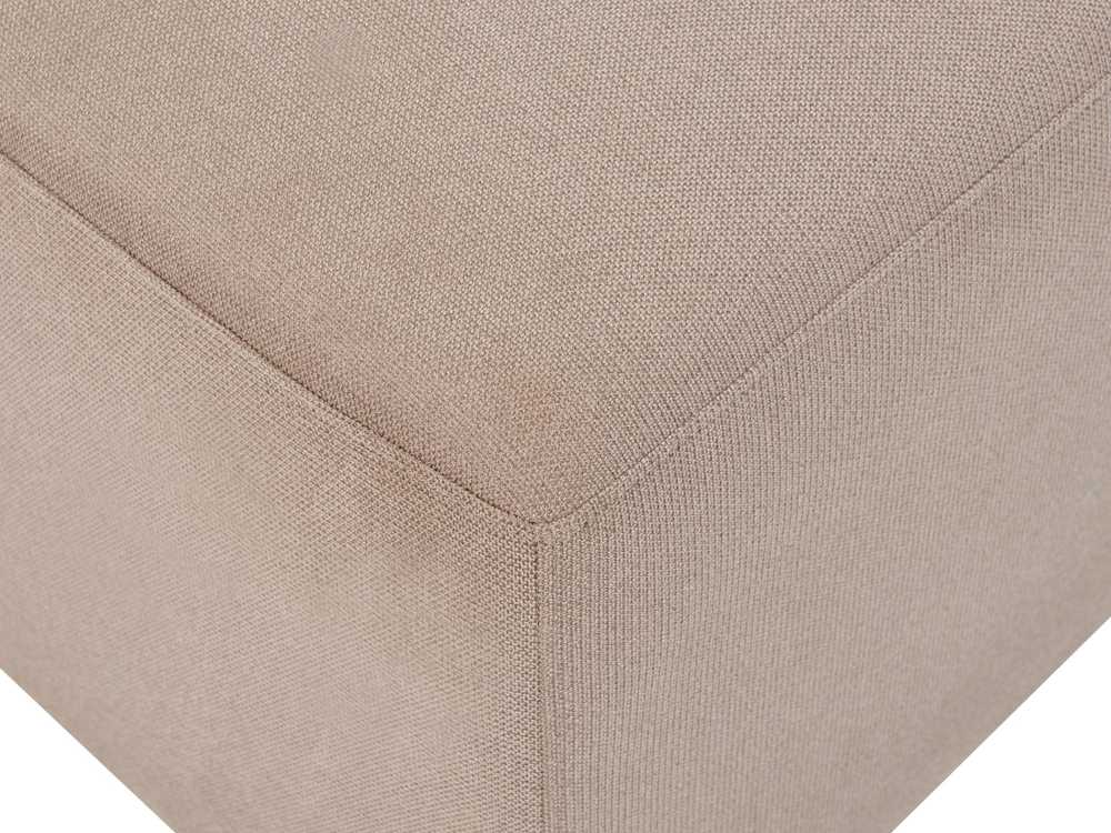 Beliani 4 vietų kampinė sofa KOHLO smėlio ir pilkos spalvos su pufas dešininė