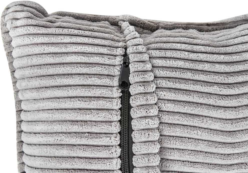 Beliani Trivietė sofa kampinė DOLVA, velvetinis audinys, šviesiai pilka, kairinė