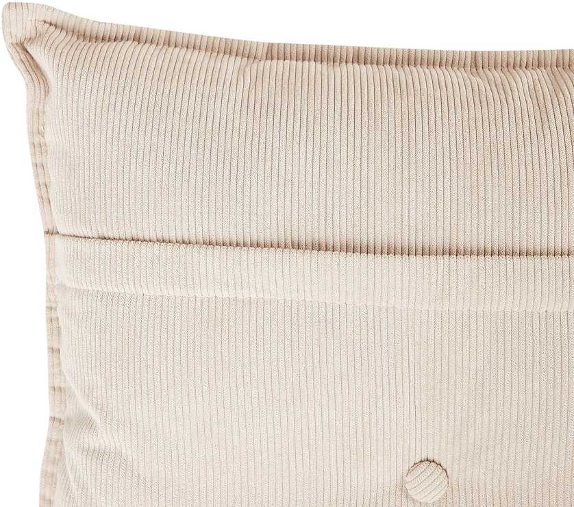 Beliani 3-vietė kampinė sofa DOLVA, velvetas, smėlio spalvos, kairinė