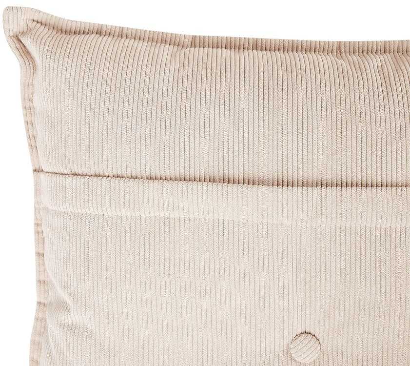 Beliani 3-vietė kampinė sofa DOLVA, velvetas, smėlio spalvos, kairinė