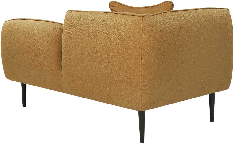 Sofa Beliani Kairysis gultas CHEVANNES iš „boucle“ audinio, garstyčių spalvos