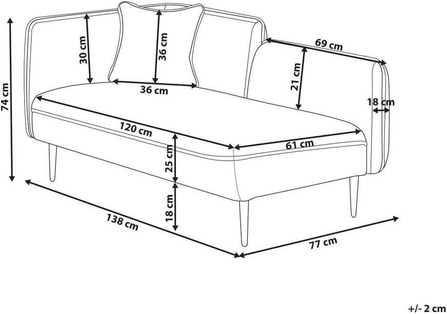 Sofa Beliani Kairysis gultas CHEVANNES iš „boucle“ audinio, garstyčių spalvos
