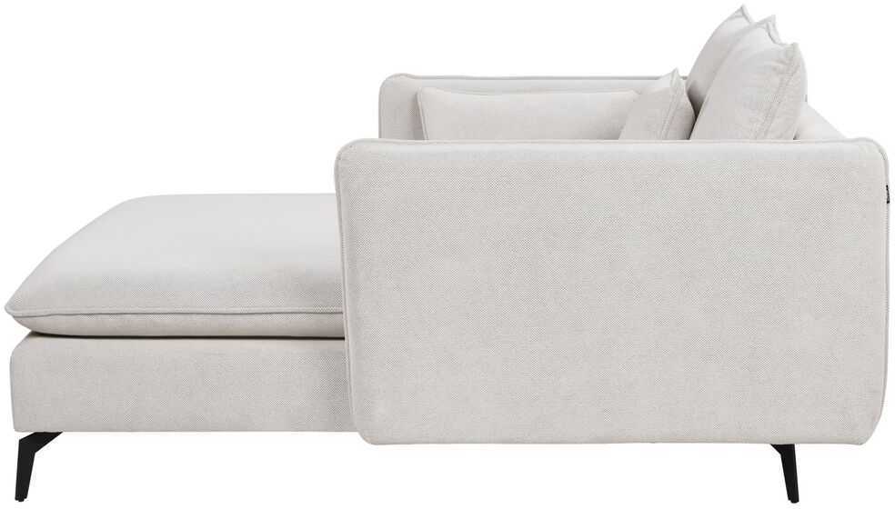 Sofa Beliani Šezlongas CHARMES šviesiai smėlio spalvos