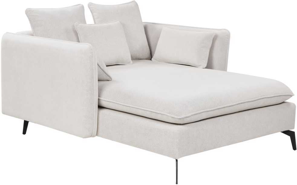 Sofa Beliani Šezlongas CHARMES šviesiai smėlio spalvos