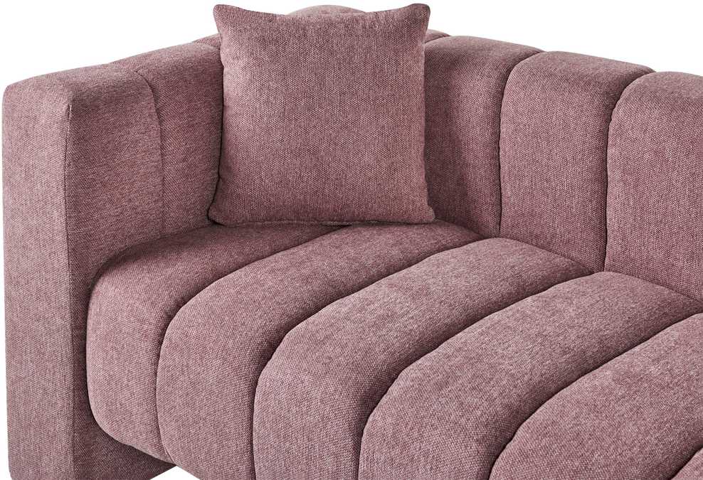 Sofa Beliani Kairysis šezlongas LANNILS rožinis