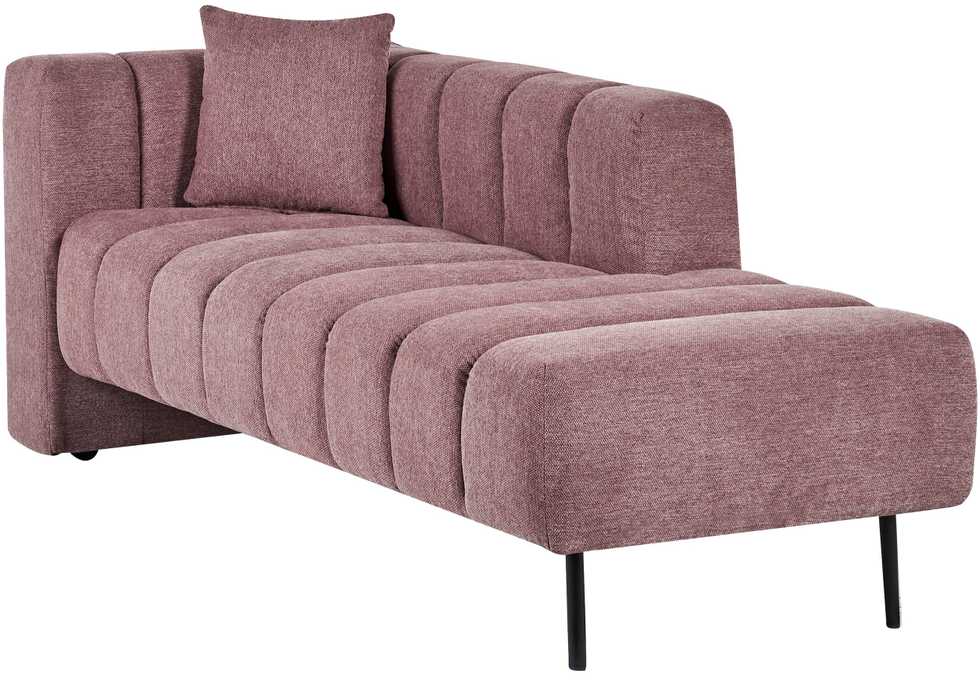 Sofa Beliani Kairysis šezlongas LANNILS rožinis