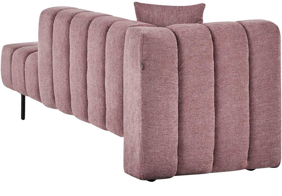 Sofa Beliani Kairysis šezlongas LANNILS rožinis