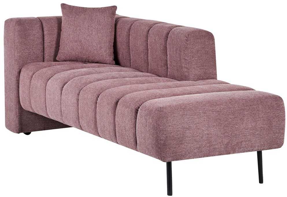 Sofa Beliani Kairysis šezlongas LANNILS rožinis