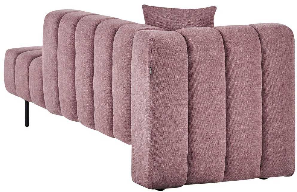 Sofa Beliani Kairysis šezlongas LANNILS rožinis