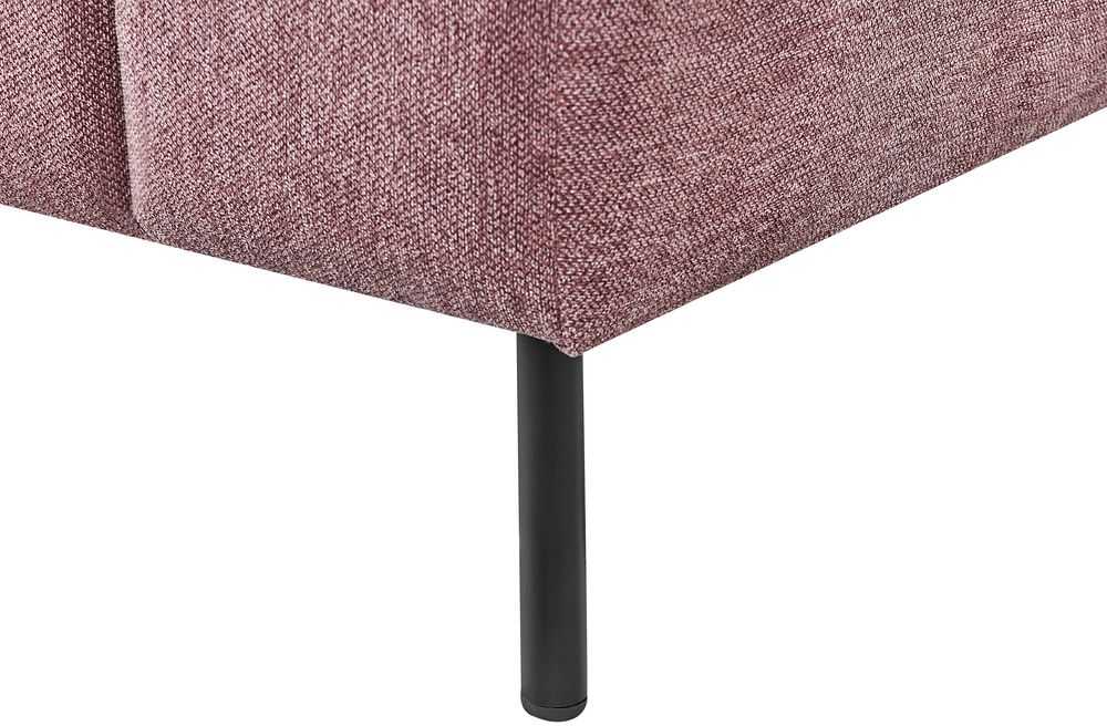 Sofa Beliani Kairysis šezlongas LANNILS rožinis