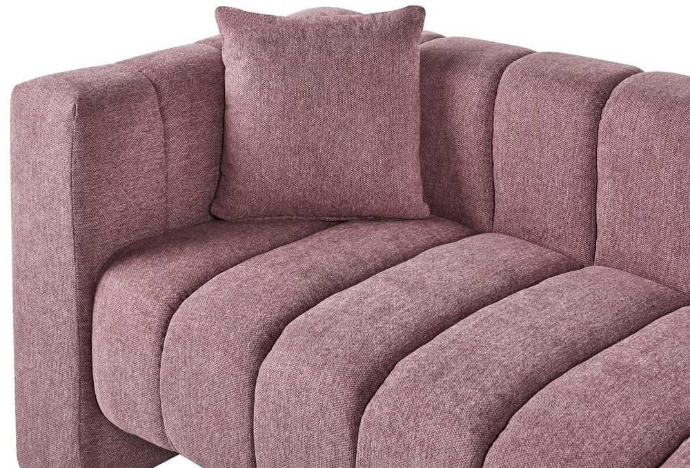 Sofa Beliani Kairysis šezlongas LANNILS rožinis