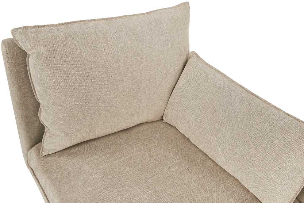Sofa Beliani Kairinis šezlongas YERRES smėlio spalvos