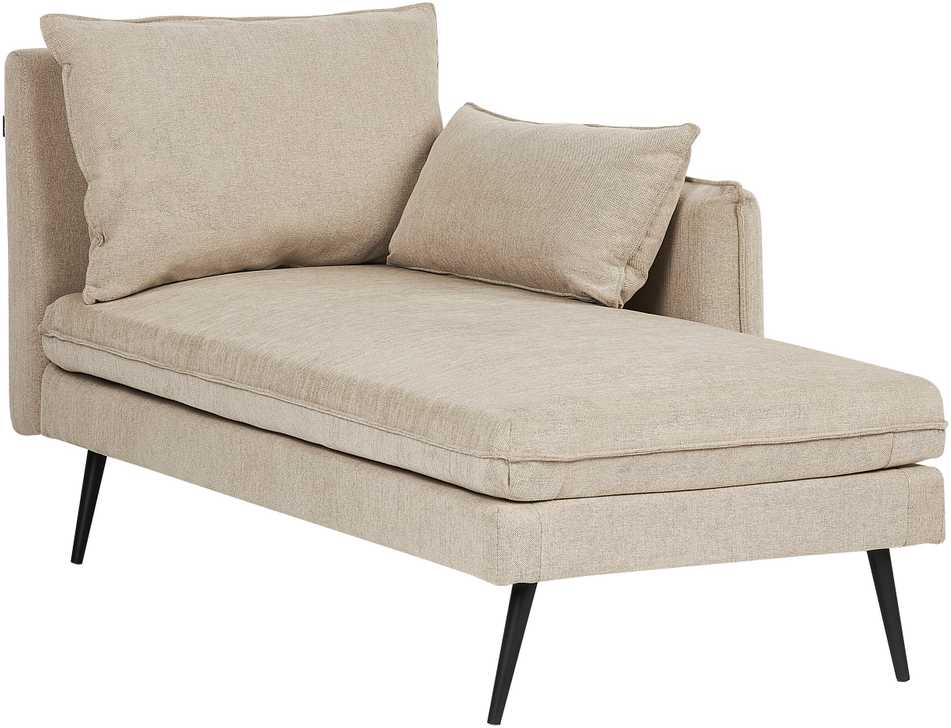 Sofa Beliani Kairinis šezlongas YERRES smėlio spalvos
