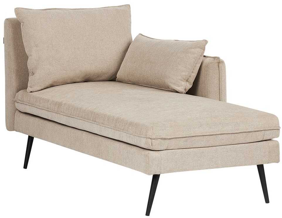 Sofa Beliani Kairinis šezlongas YERRES smėlio spalvos