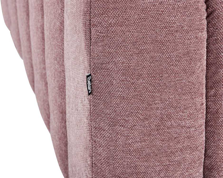 Sofa Beliani Dešininis gultas LANNILS rožinės spalvos
