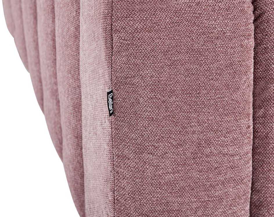 Sofa Beliani Dešininis gultas LANNILS rožinės spalvos