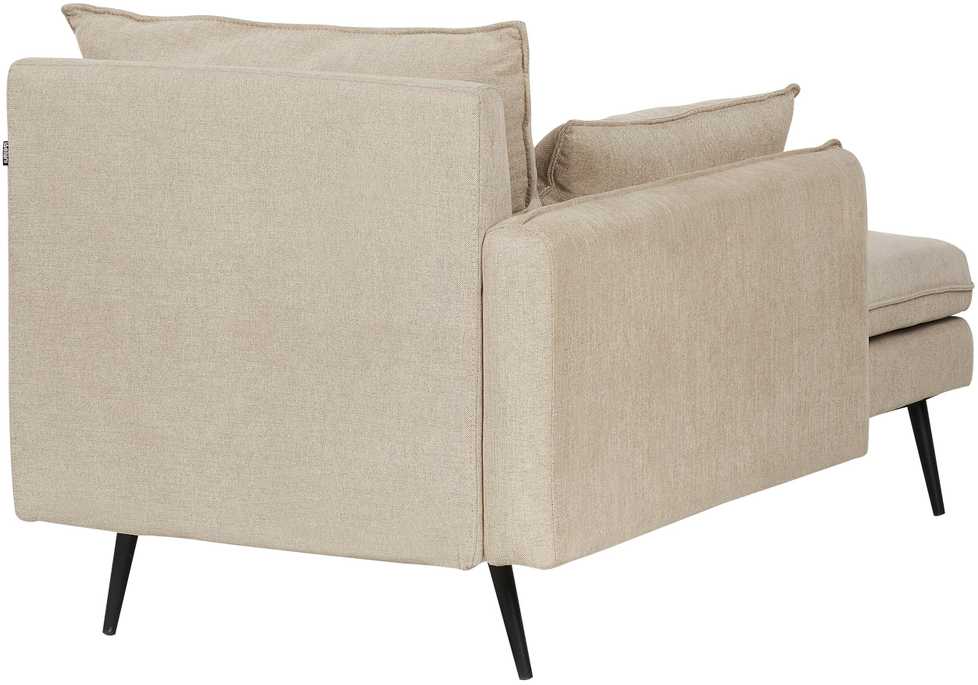 Beliani Dešininė gulto sofa YERRES smėlio spalvos