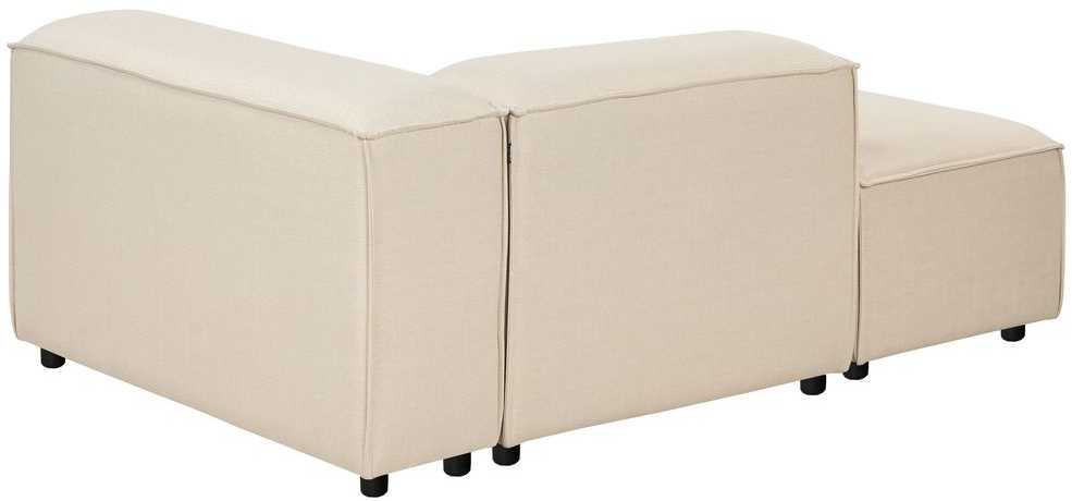 Sofa Beliani Dešininis szezlongas ARDAL, smėlio spalvos