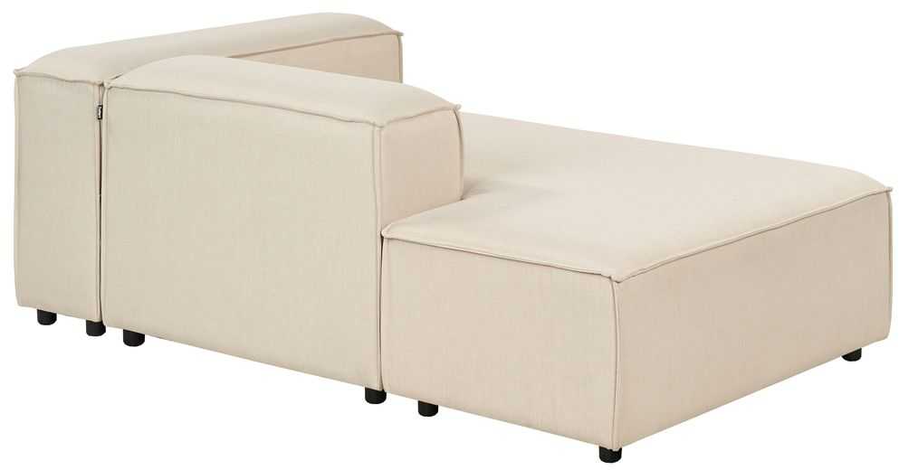Sofa Beliani Dešininis szezlongas ARDAL, smėlio spalvos