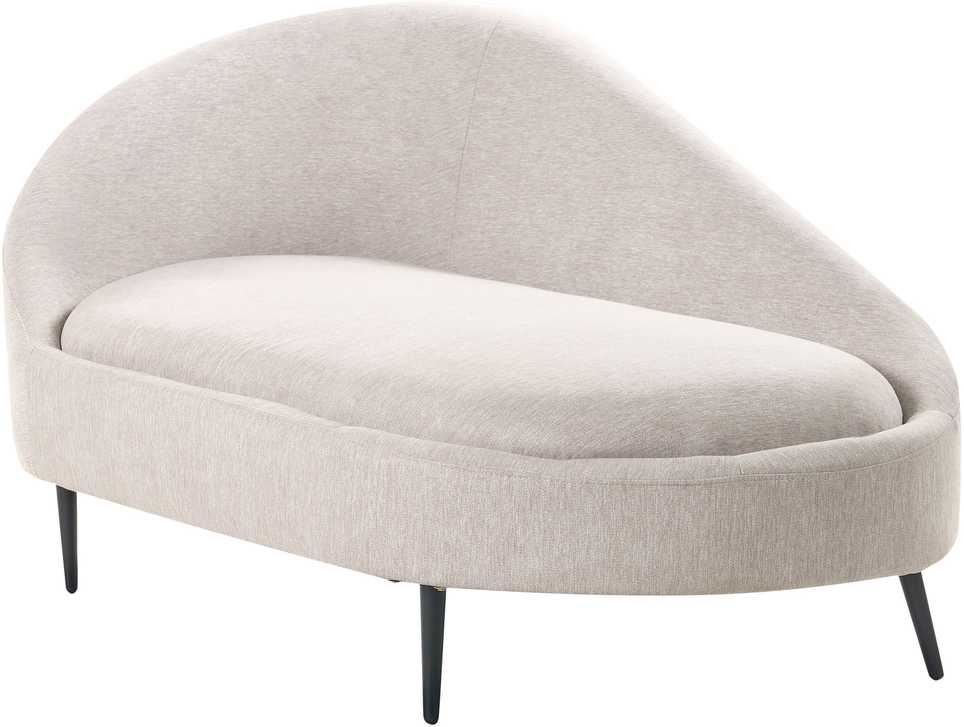 Beliani Dešininė gulto sofa VALREAS smėlio spalvos