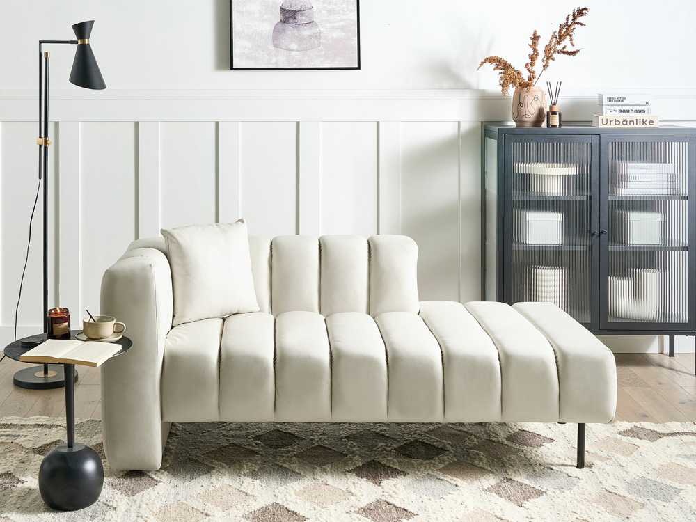 Sofa Beliani Kairysis gultas LANNILS kreminės spalvos