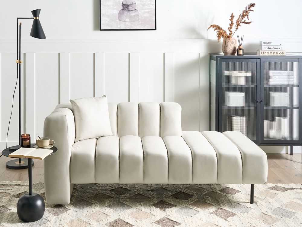 Sofa Beliani Kairysis gultas LANNILS kreminės spalvos