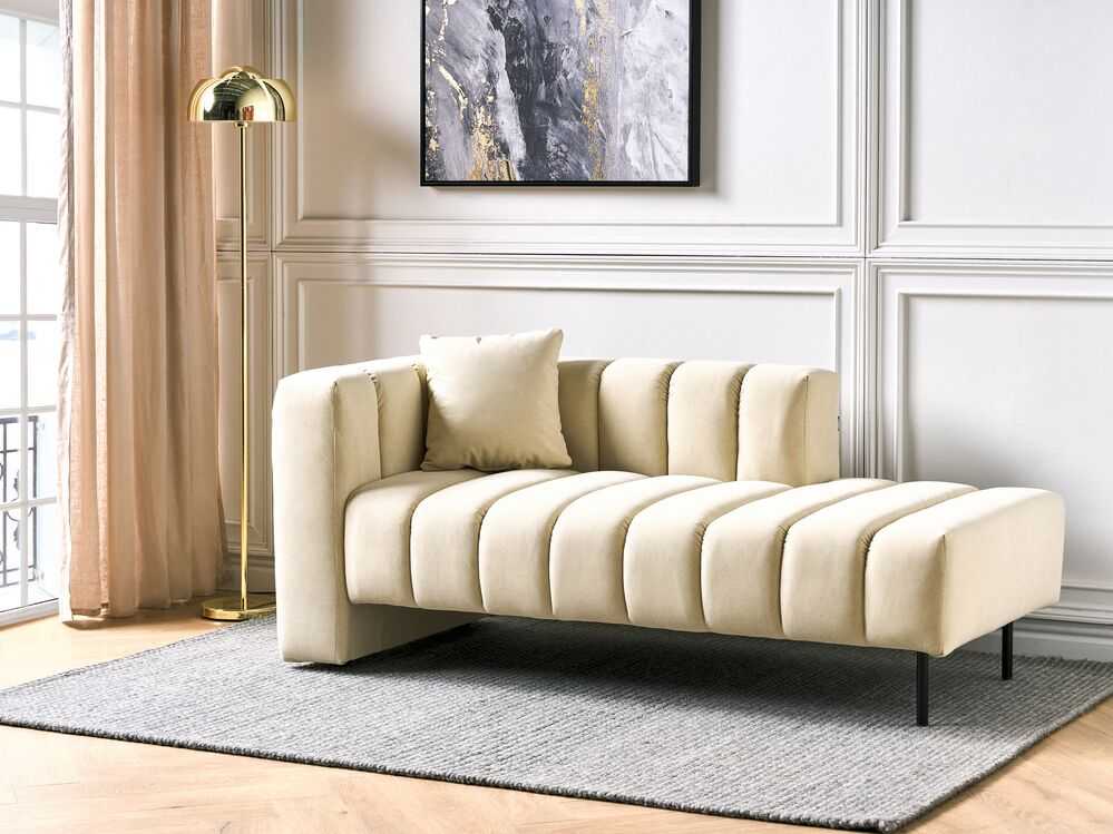 Sofa Beliani Kairysis gultas LANNILS kreminės spalvos