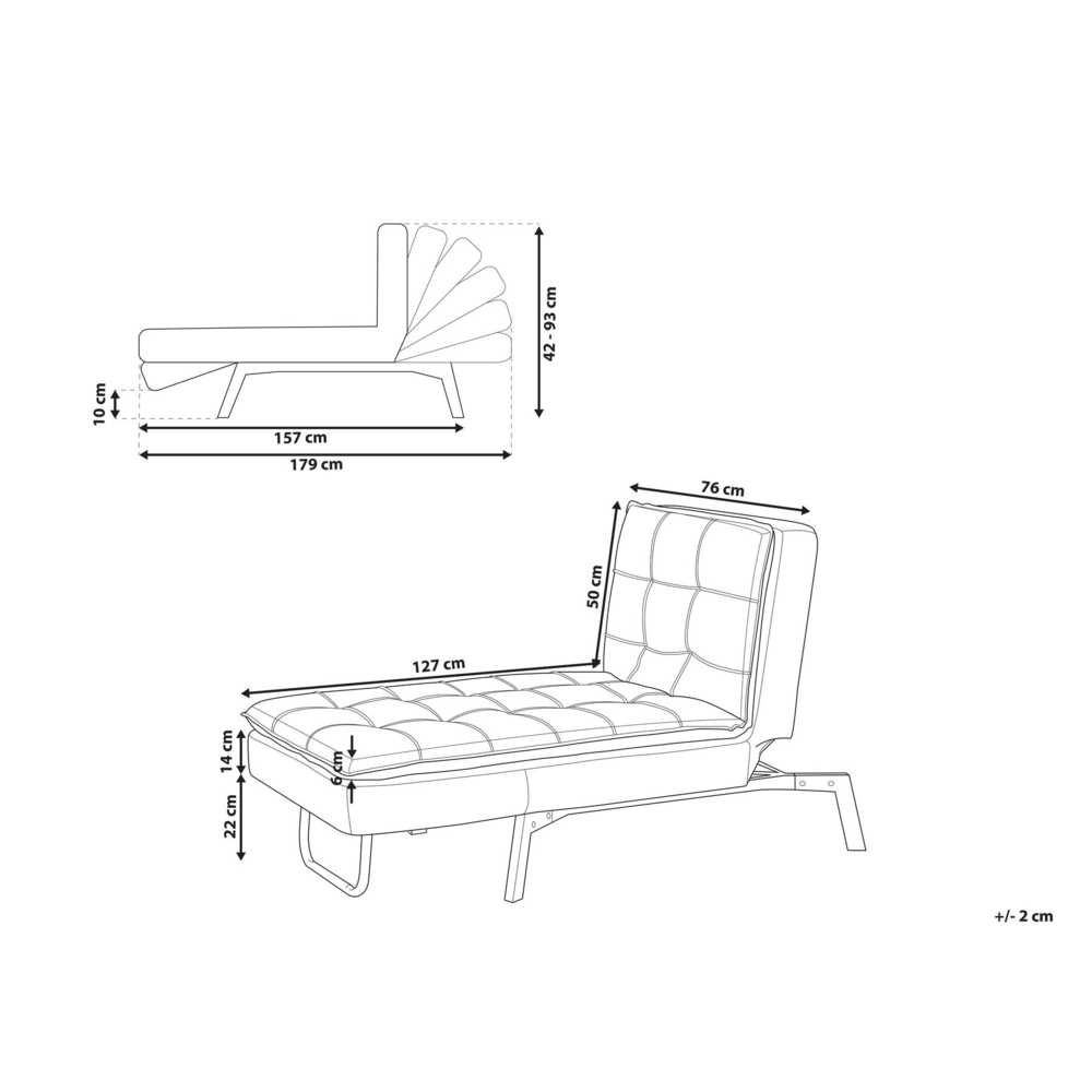 Sofa Beliani Šezlongas LOIRET, veliūrinis, lazurito spalvos