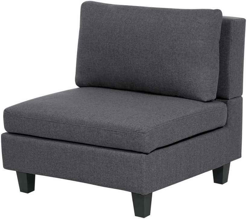 Sofa Beliani Modulinis 4 vietų kampas UNSTAD kairinis tamsiai pilkas