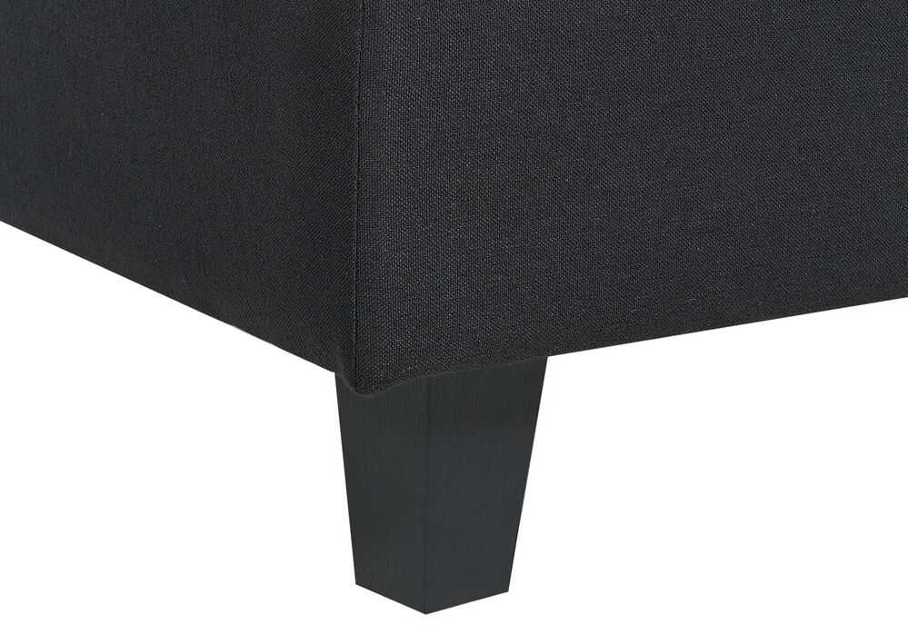 Beliani Modulinė sofa UNSTAD 4 asmenims, kairinė, juoda