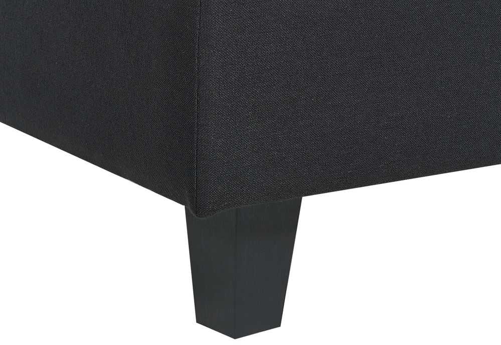 Beliani Modulinė sofa UNSTAD 4 asmenims, kairinė, juoda