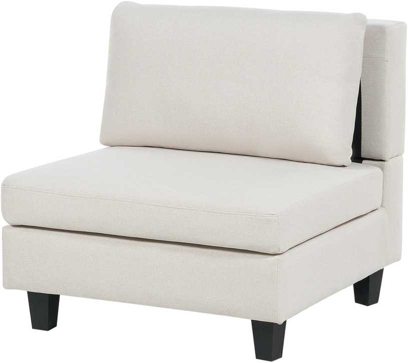 Beliani Modulinė 5 vietų kampinė sofa UNSTAD kairinė, šviesiai smėlio spalvos