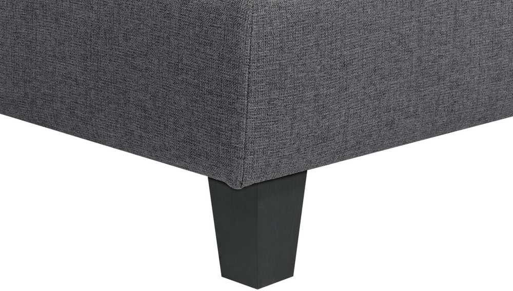 Beliani 5 vietų modulinė sofa UNSTAD, dešininė, tamsiai pilka