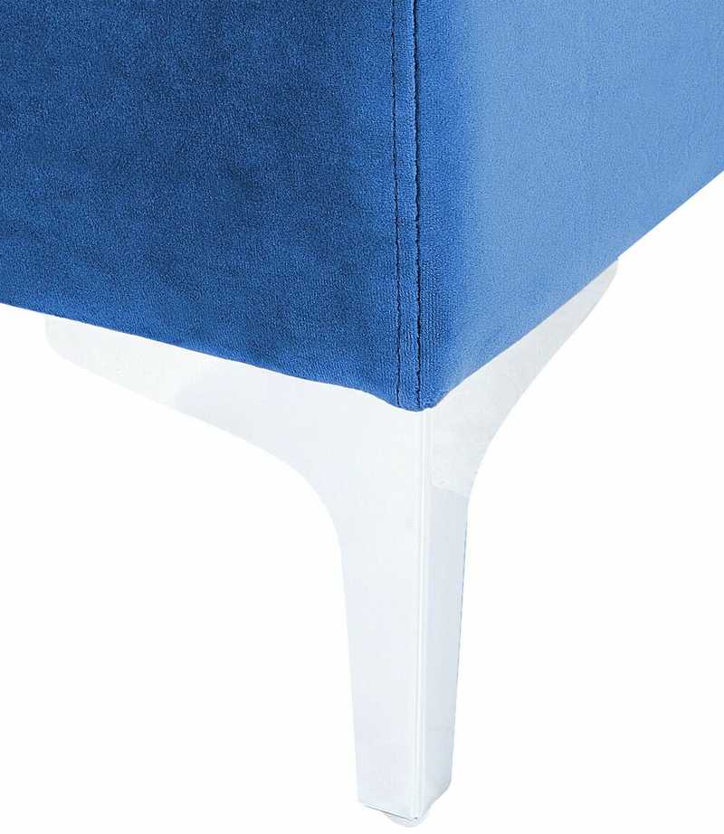 Sofa Beliani Kampinis modulis EVJA tamsiai mėlynas veliūras