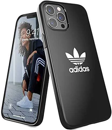 Dėklas Adidas OR Snap Case Trefoil FW20, skirtas iPhone 12 Pro Max, juodas