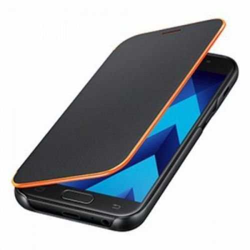 Samsung Galaxy A3(2017) atverčiamas dėklas Neon Juodas