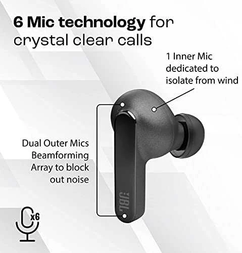 Belaidės ausinės JBL Live Pro 2 TWS, Juodos