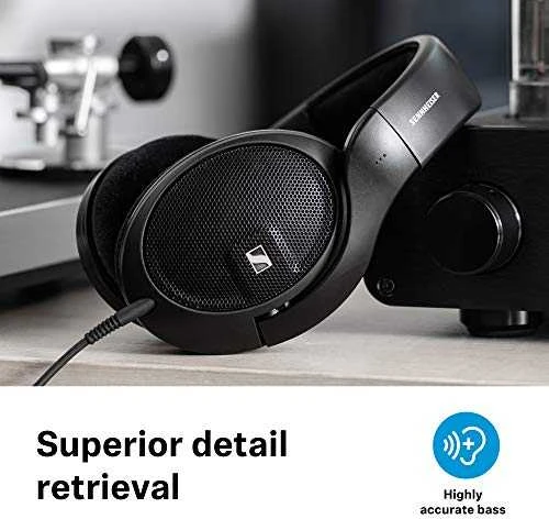 Sennheiser HD 560S atviro tipo referencinės ausinės su laidu, Juodos